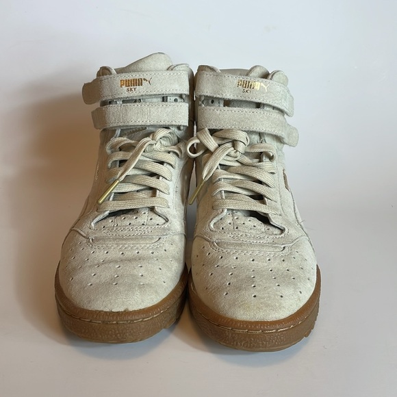 Puma sky contact brown suede high top sneakers size 6.5 - Picture 2 of 8